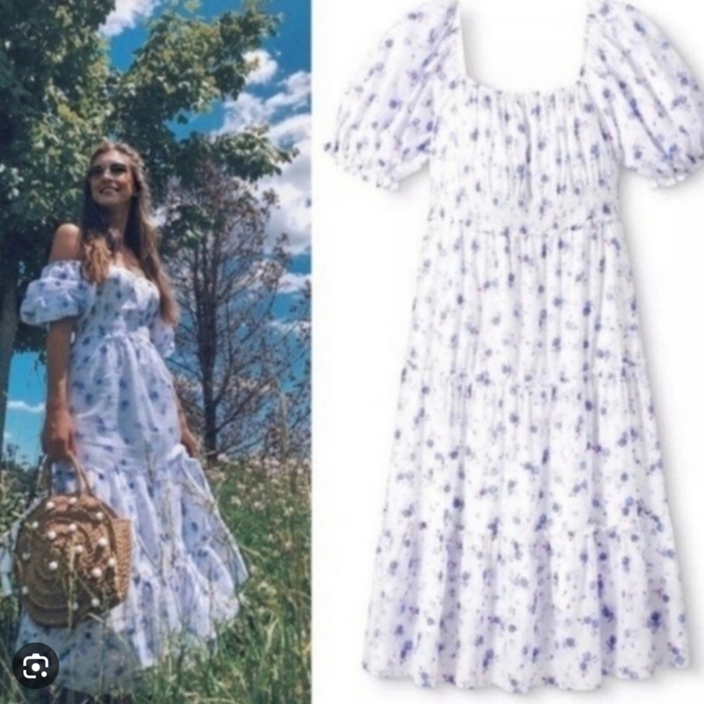 Loveshackfancy X Target Gemma Puff Sleeve Maxi Dr… - image 3